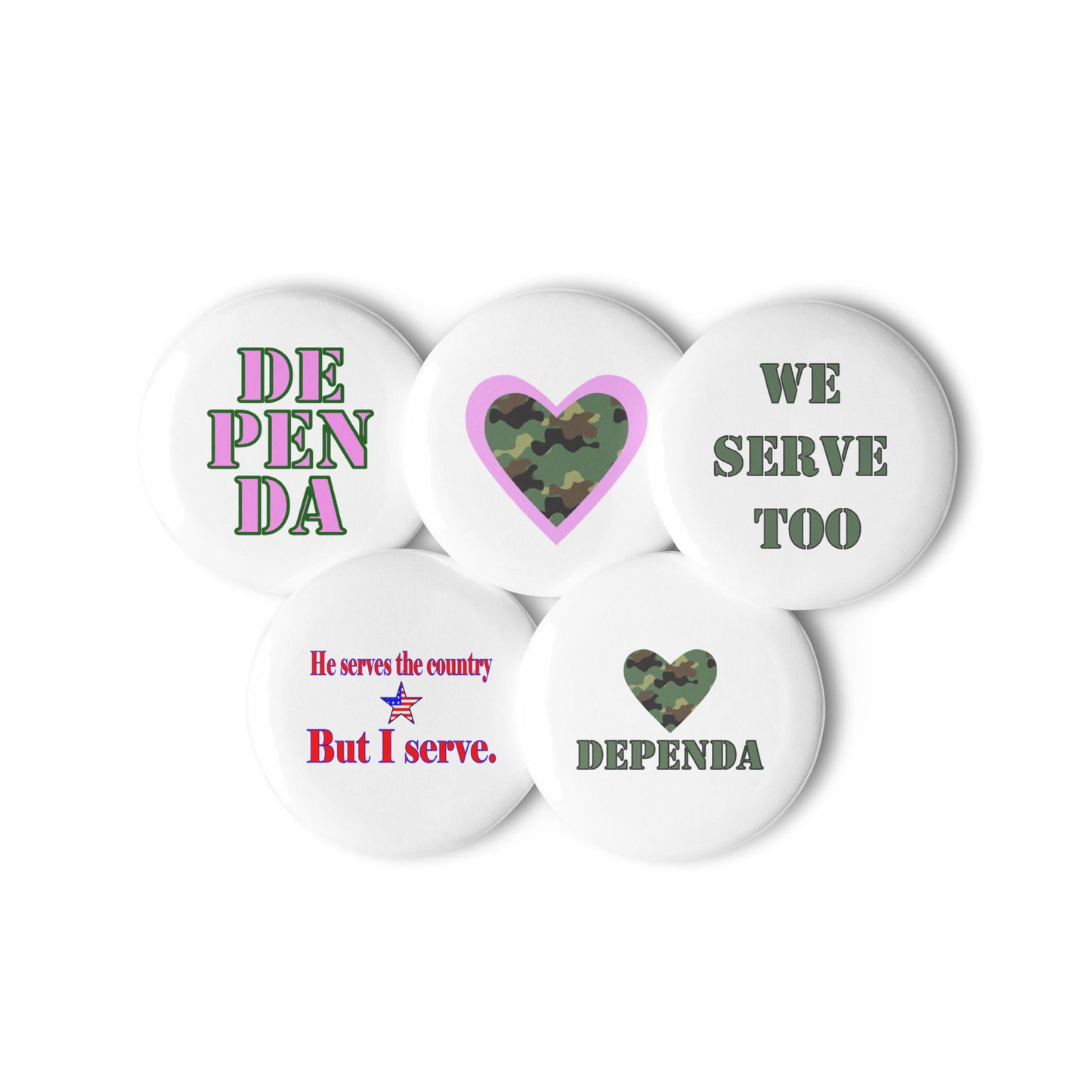 Dependa button set