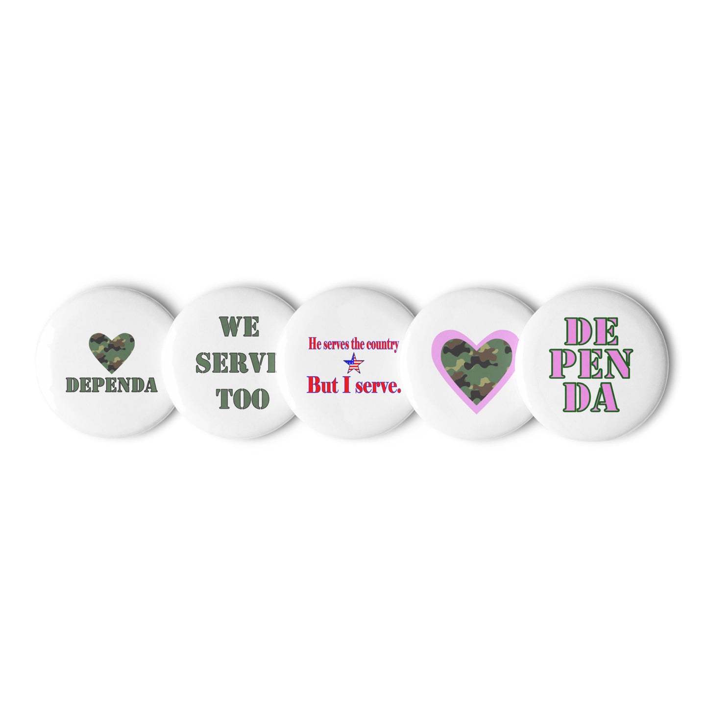 Dependa button set